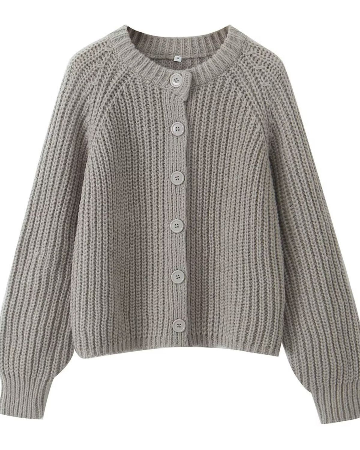 Cosette | Gilet Boutonné en Maille Épaisse pour Femme
