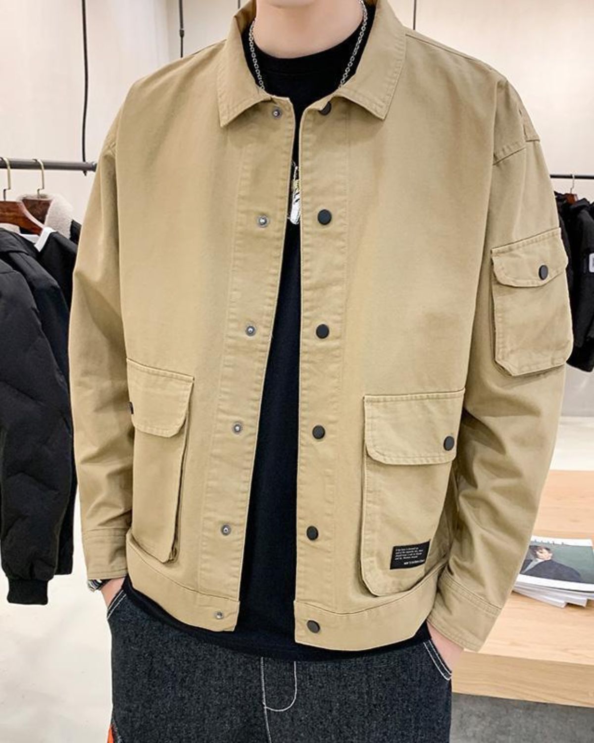 Hugo | Veste Saharienne Décontractée pour Homme
