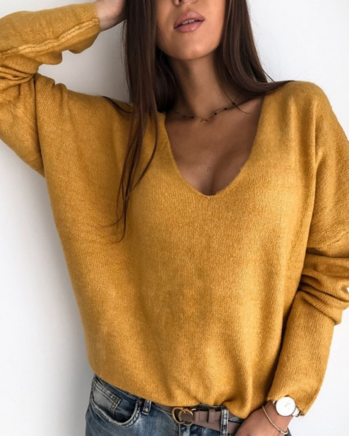 Corsica | Pull Oversize à Col V pour Femme
