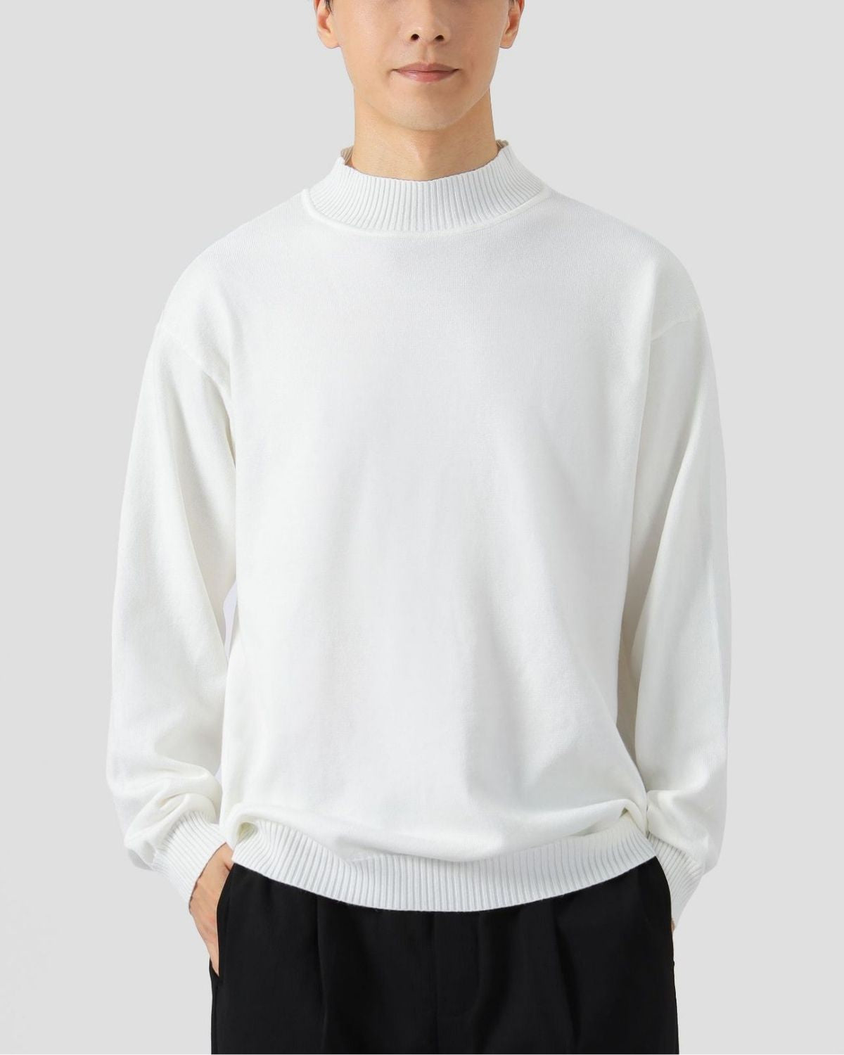 Amédée | Pull Col Montant Décontracté pour Homme