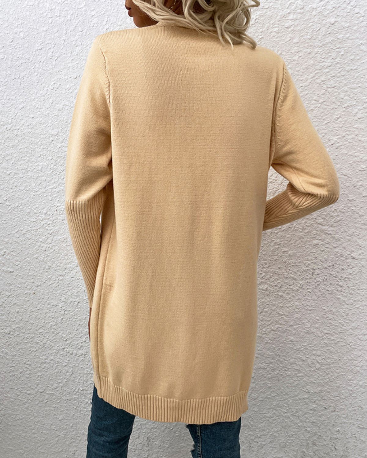 Gaëlle | Gilet Classique Ouvert en Maille pour Femme