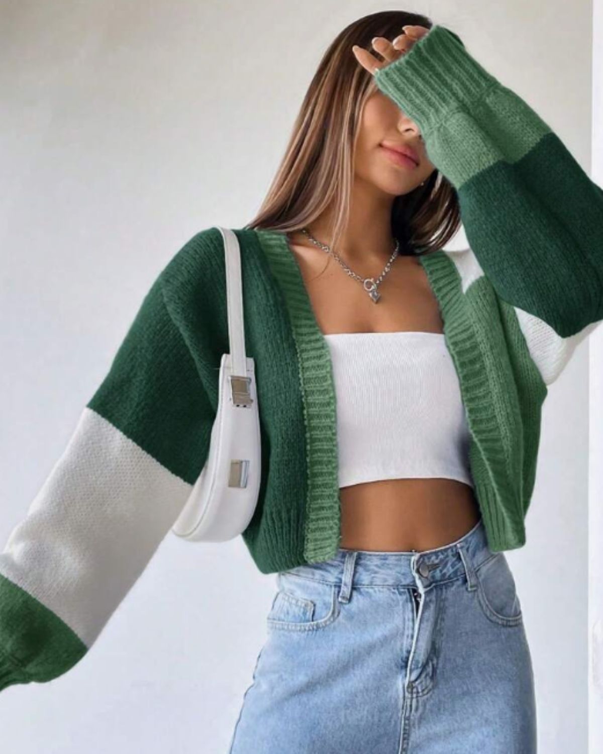 Charlène | Gilet Long Femme à Épaules Tombantes