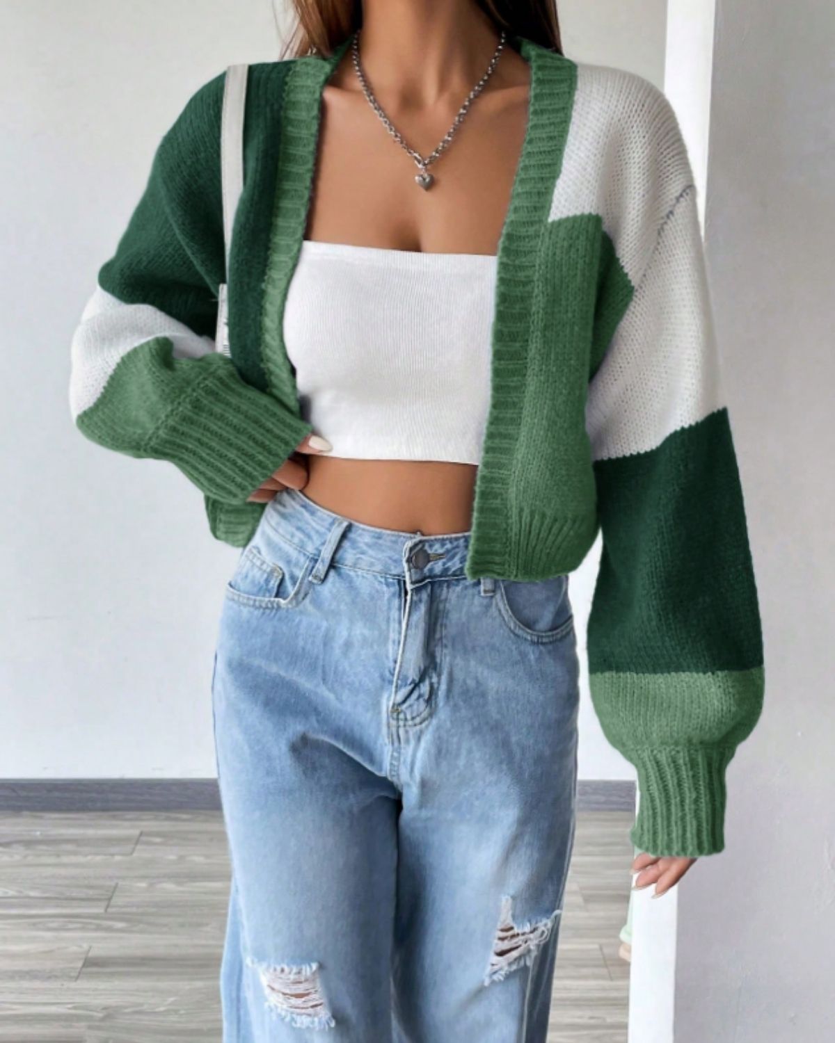 Charlène | Gilet Long Femme à Épaules Tombantes