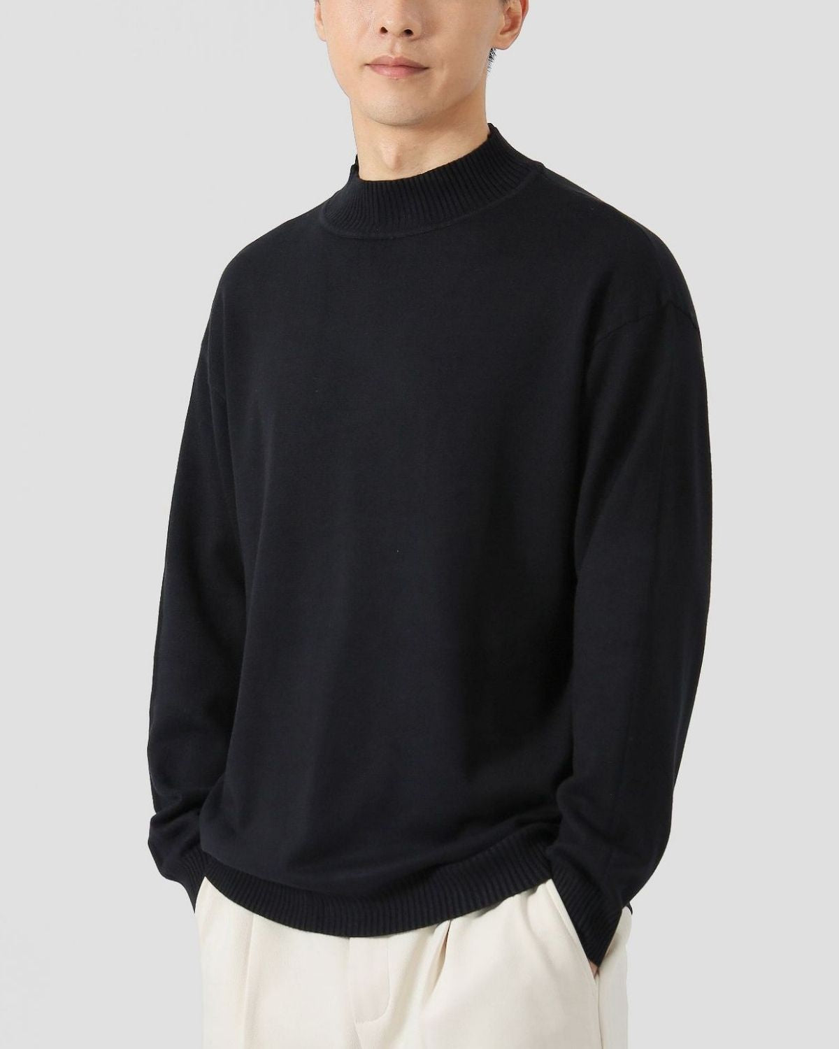 Amédée | Pull Col Montant Décontracté pour Homme