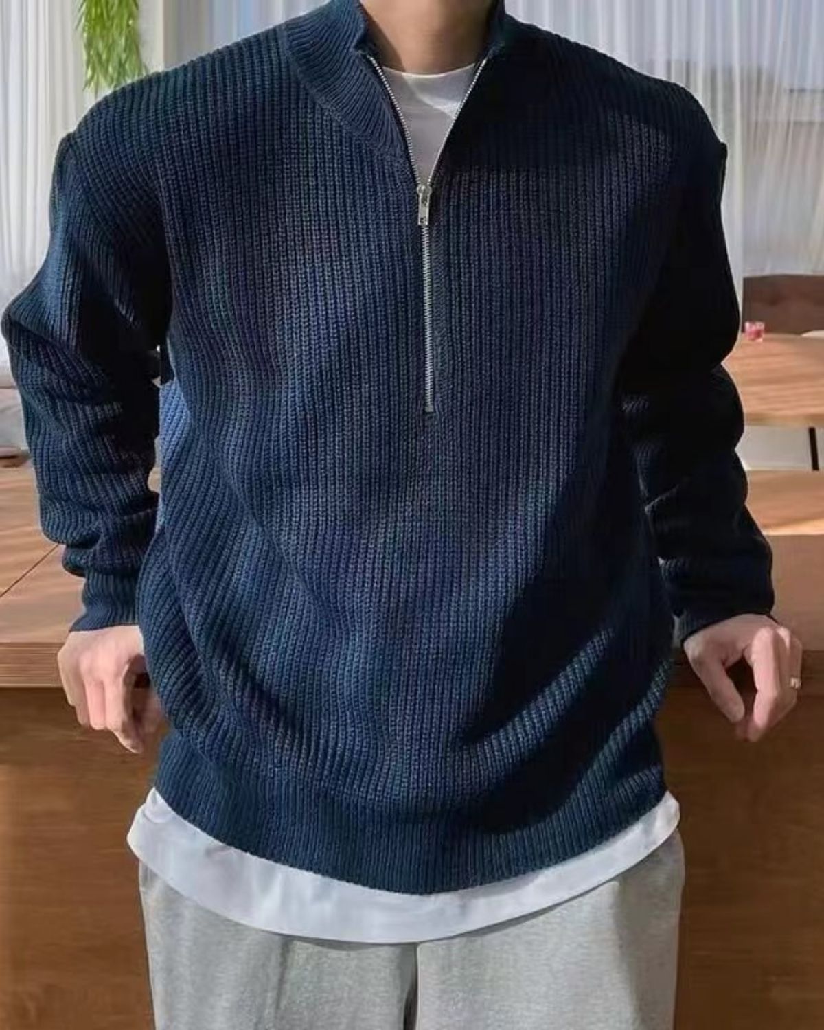Kayden | Pull Homme Zippé