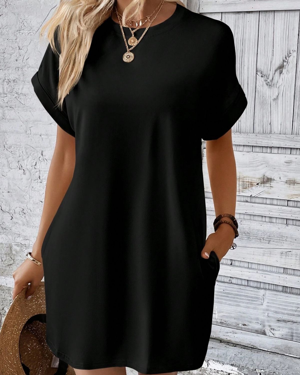 Romy | Robe T-shirt Décontractée pour Femme