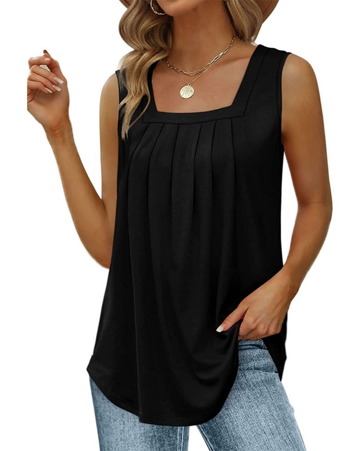 Aria | Top Sans Manches Évasé pour Femme