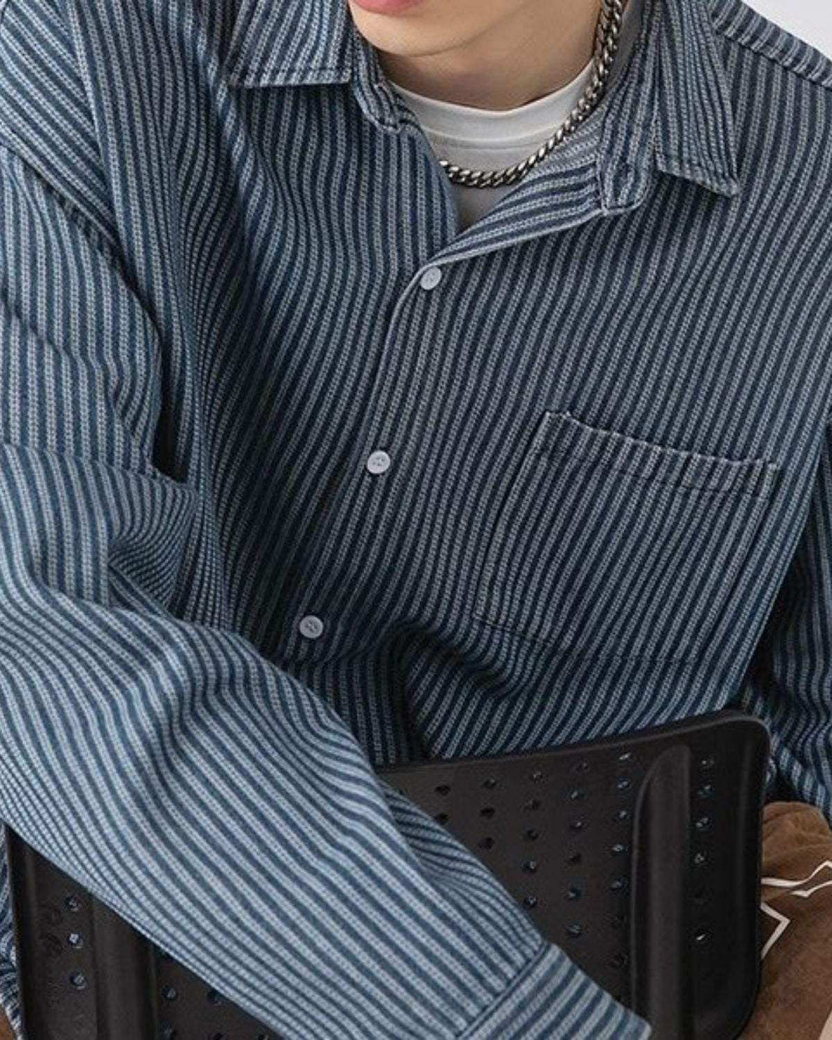 Lyam | Veste Légère Rayée pour Homme