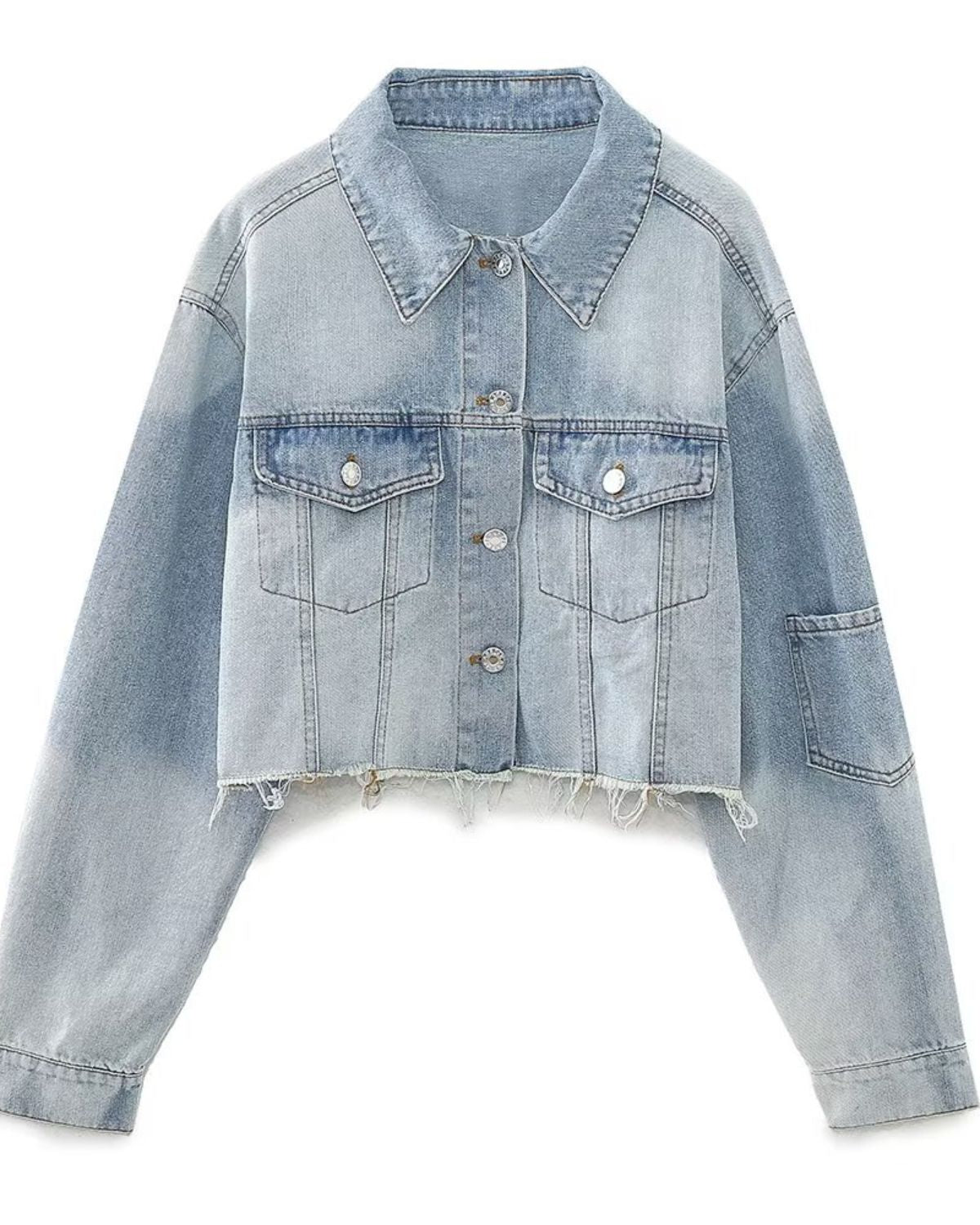 Albertine | Veste en Jean Bicolore pour Femme