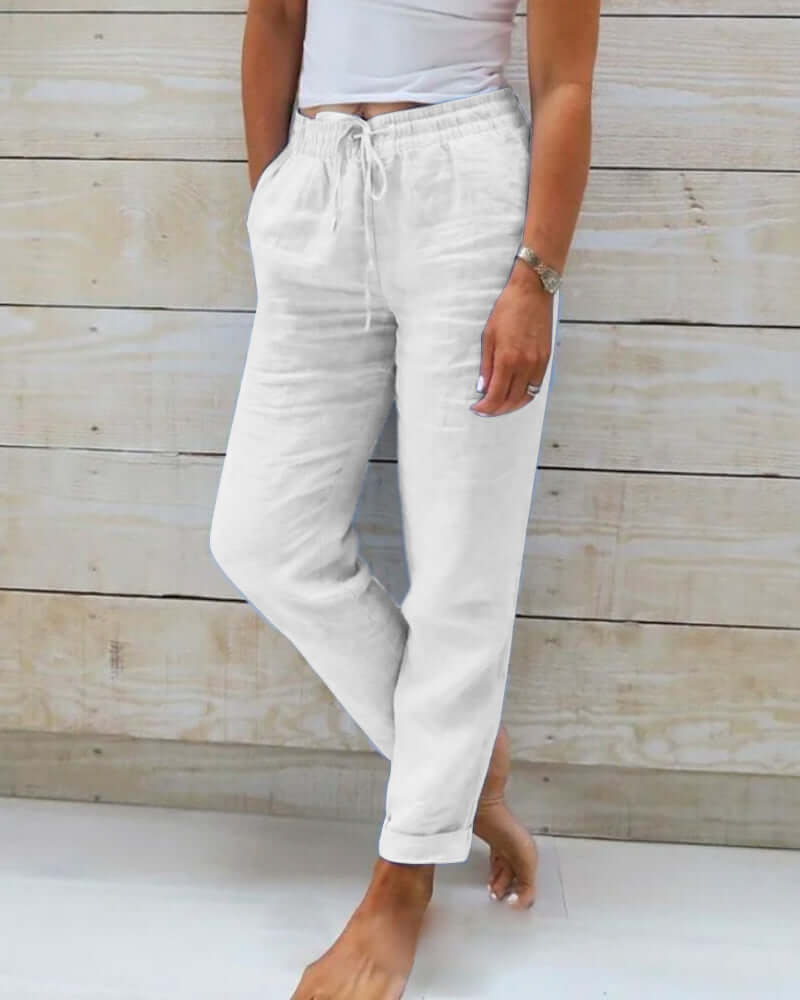 Margaux - Pantalon Décontracté en Lin