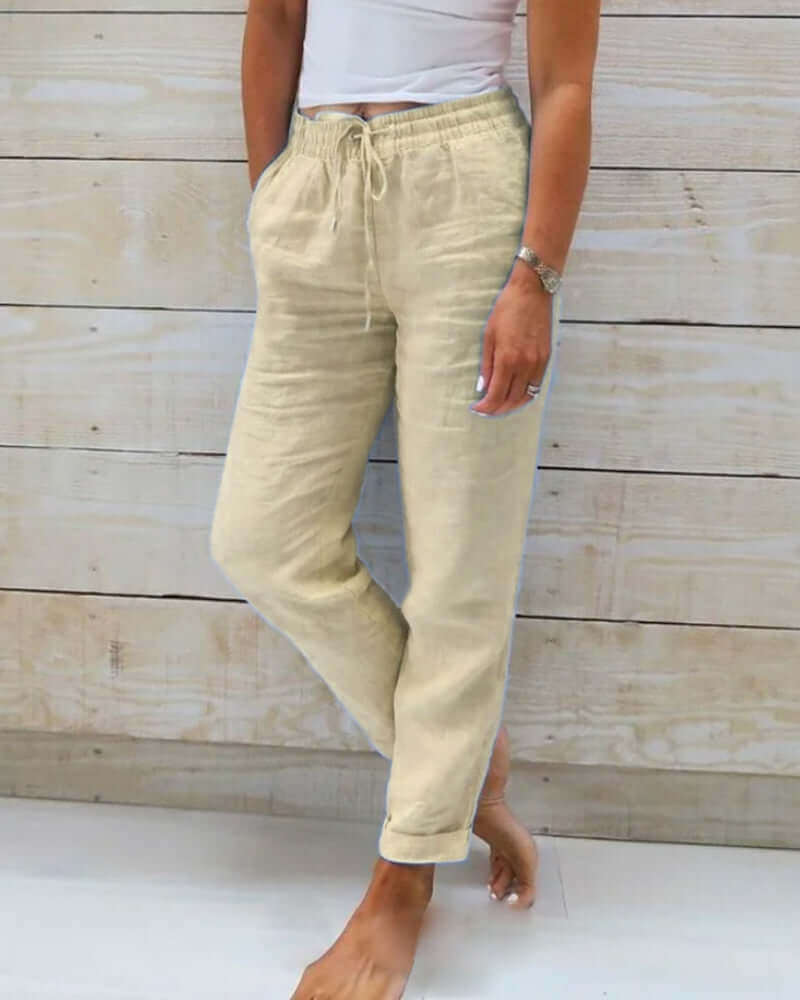 Margaux - Pantalon Décontracté en Lin