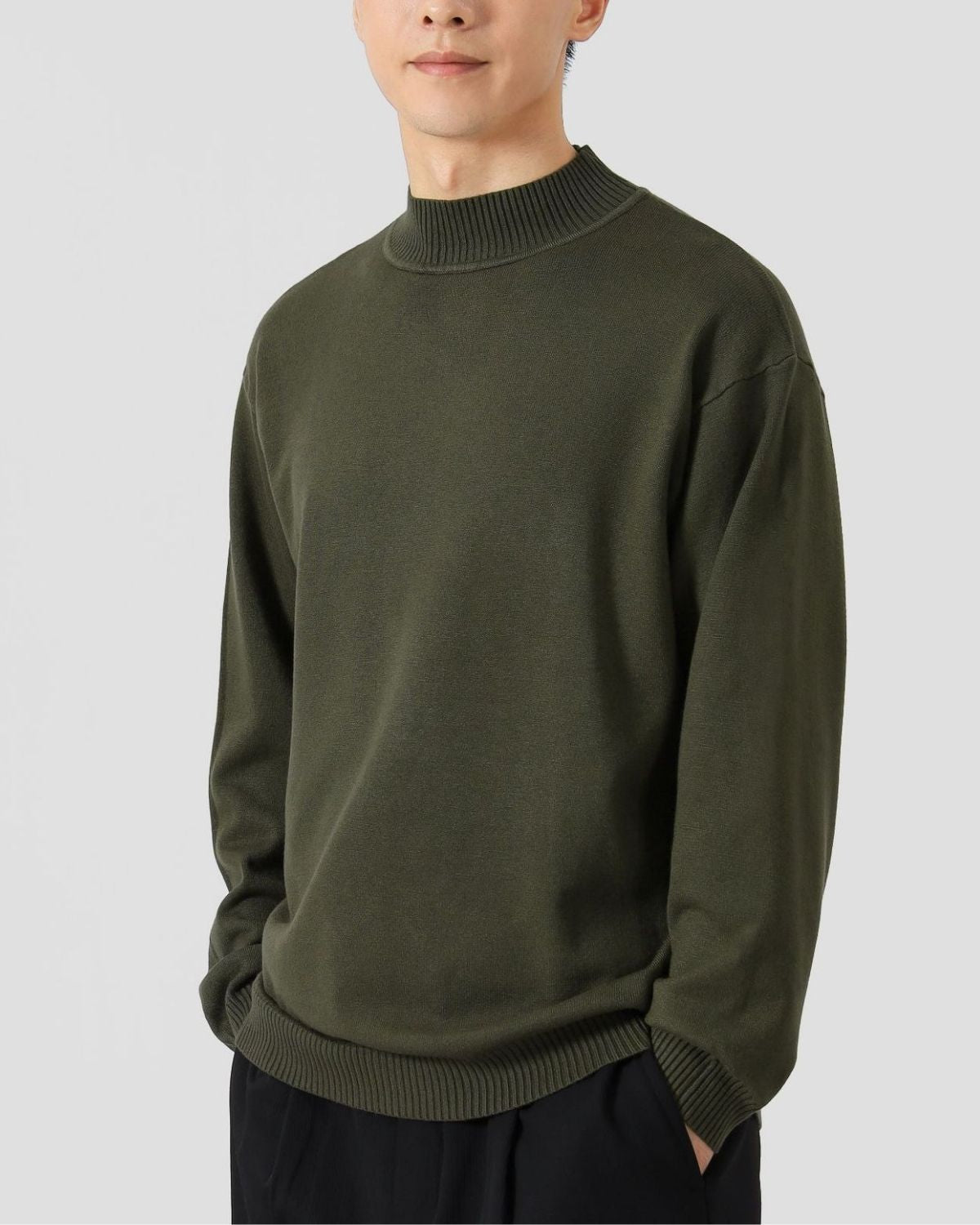 Amédée | Pull Col Montant Décontracté pour Homme