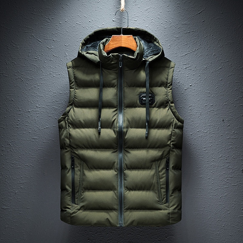 Gilet Matelassé à Capuche pour Homme