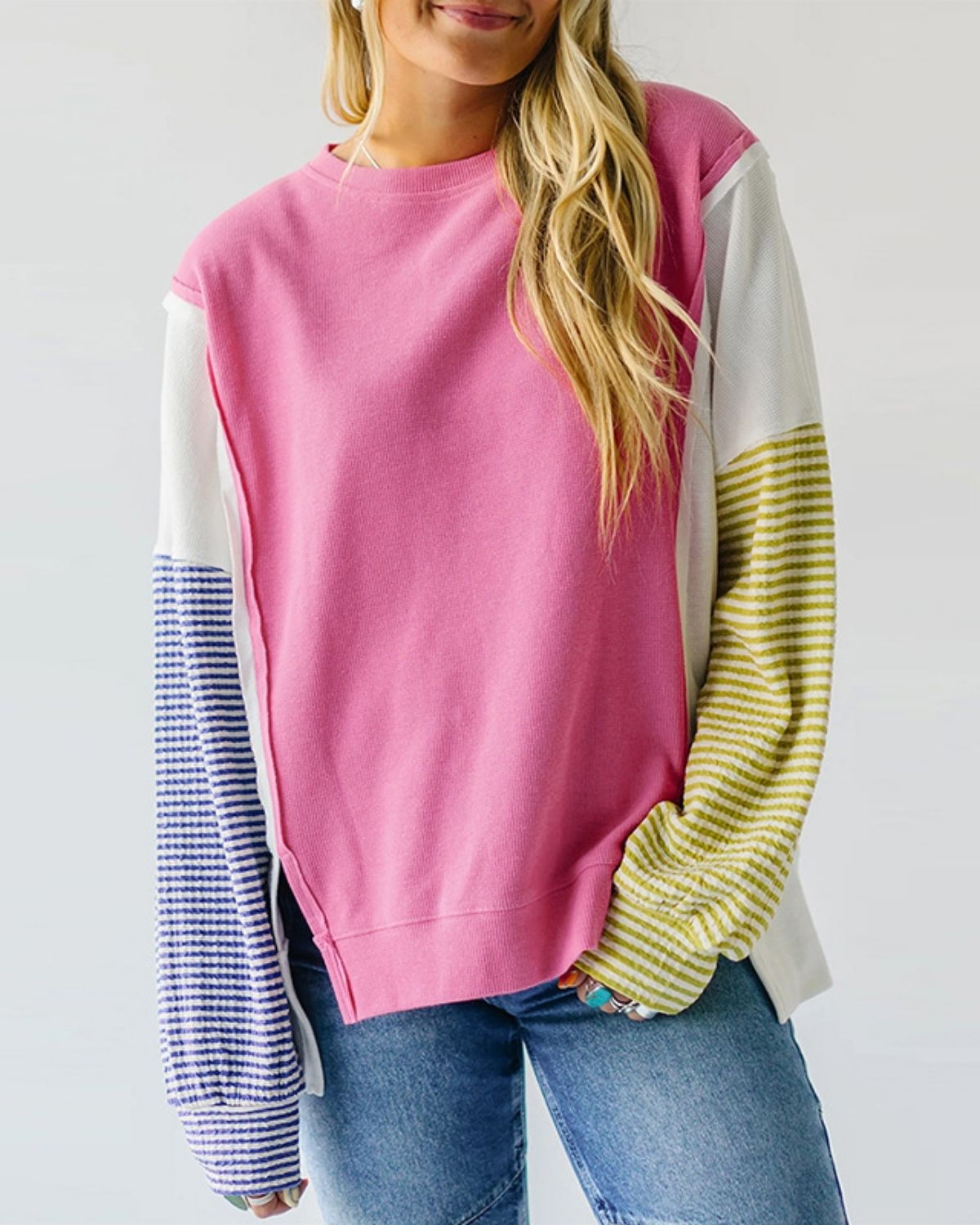 Gabin | Sweatshirt Colorblock à Manches Longues pour Femme